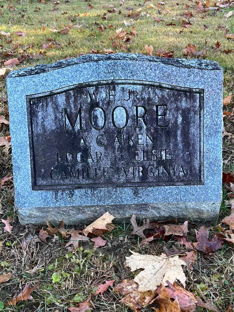 Alfred C. Aiken Moore's grave. Photo 1