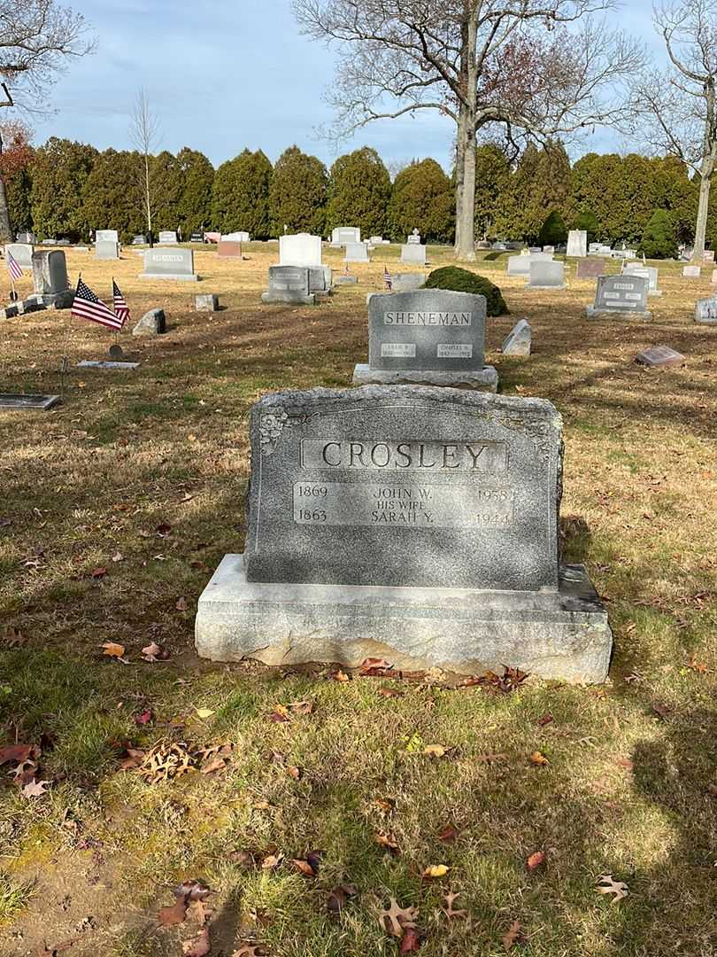 John W. Crosley's grave. Photo 2