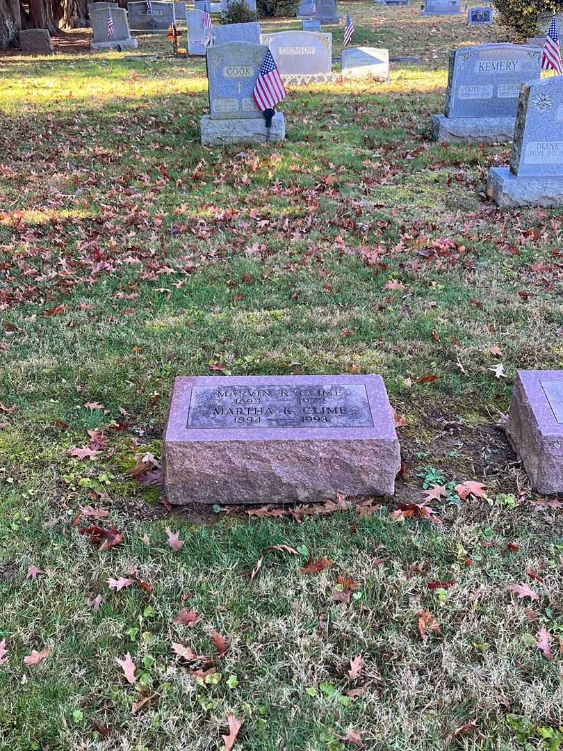 Martha Kellar Clime's grave. Photo 2