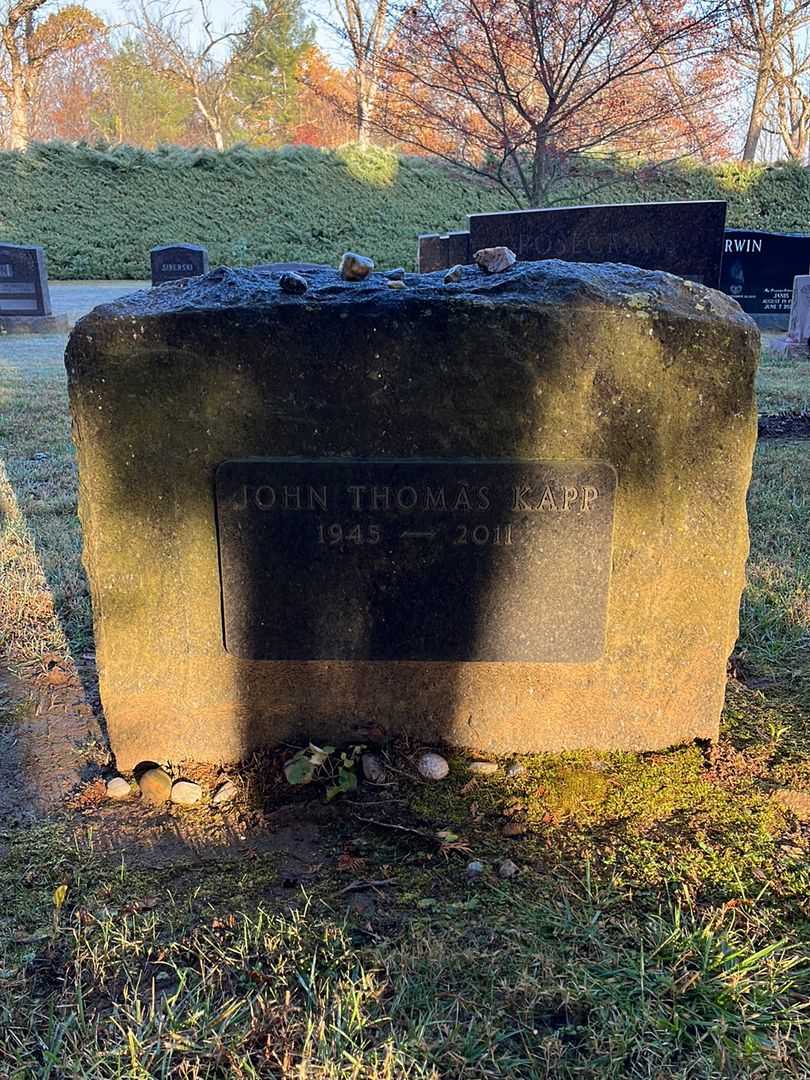 John Thomas Kapp's grave. Photo 1