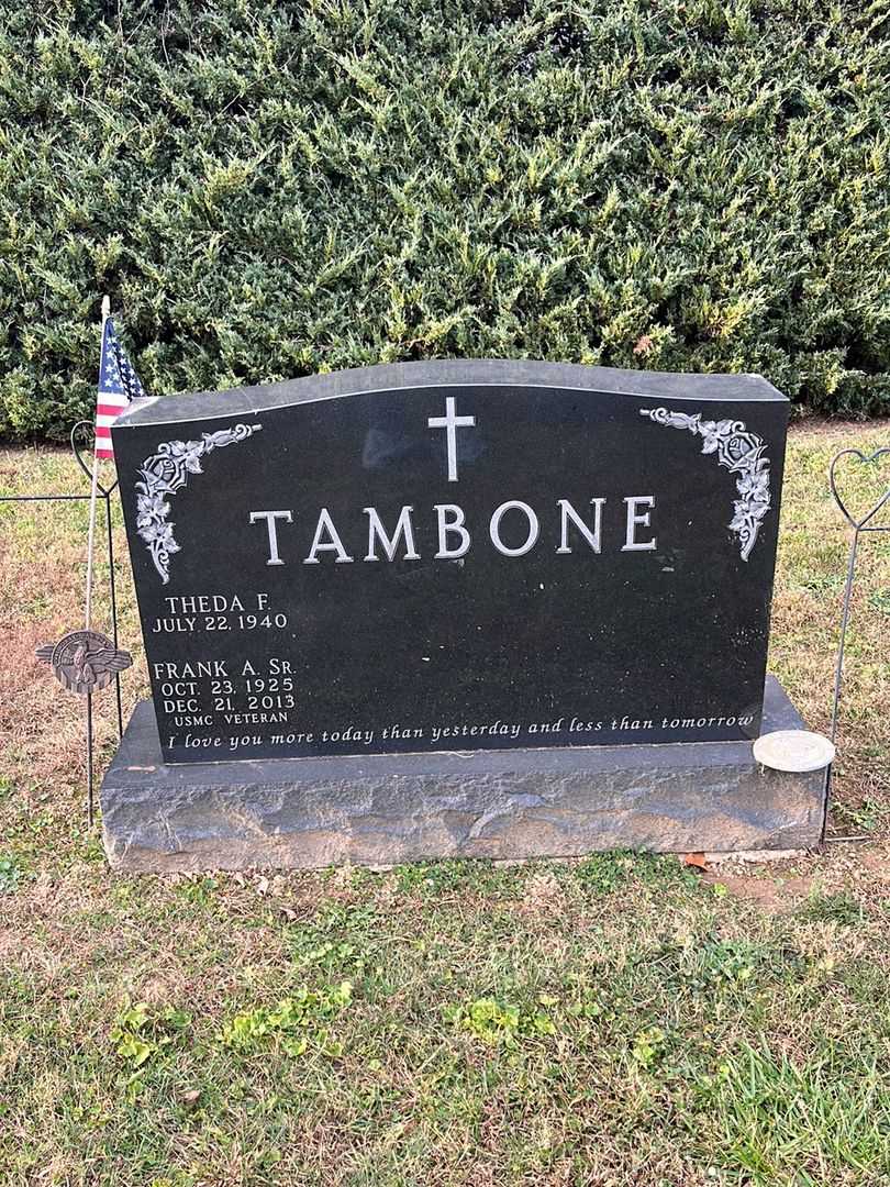 Frank A. Tambone Senior's grave. Photo 2