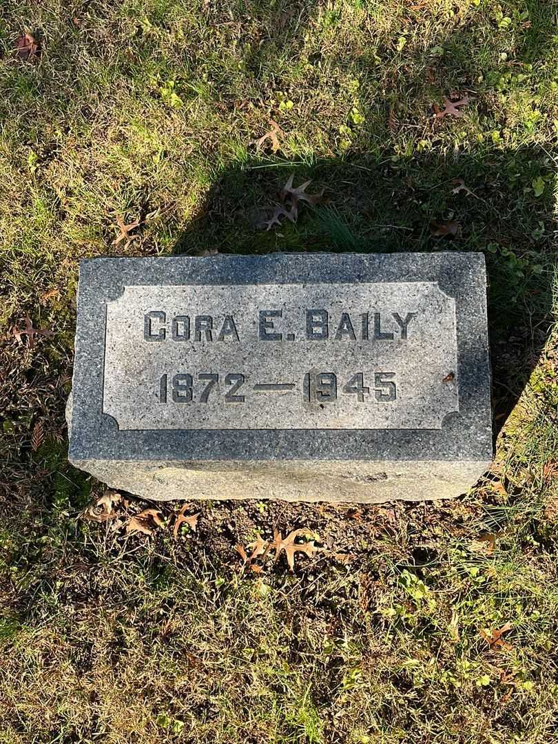 Cora E. Baily's grave. Photo 3