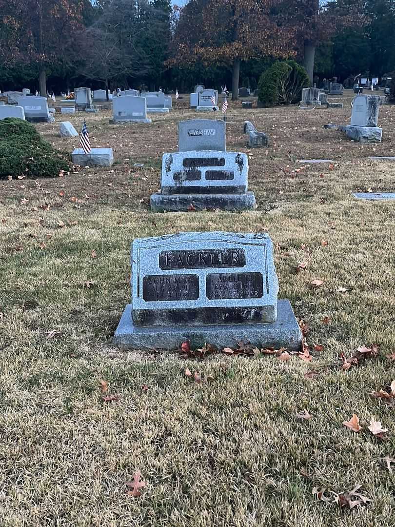 John M. Fackler Junior's grave. Photo 2