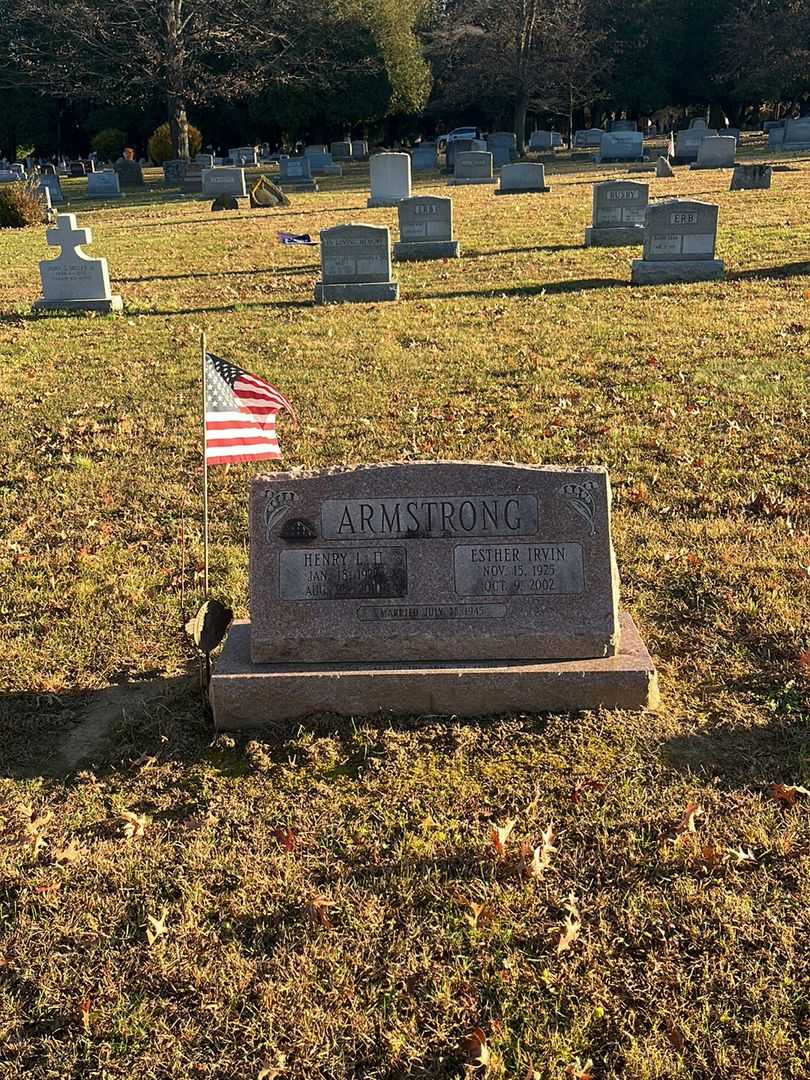 Esther Irvin Armstrong's grave. Photo 2