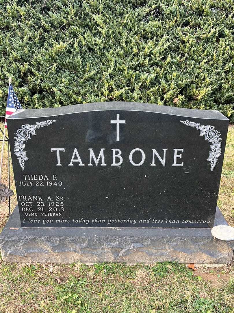 Frank A. Tambone Senior's grave. Photo 1