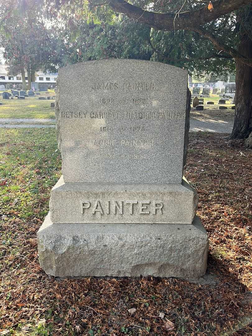 Betsey Garrett Thatcher Painter's grave. Photo 2