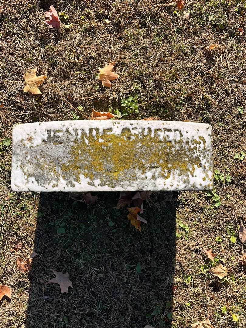 Jane "Jennie" Gamble Heed's grave. Photo 1