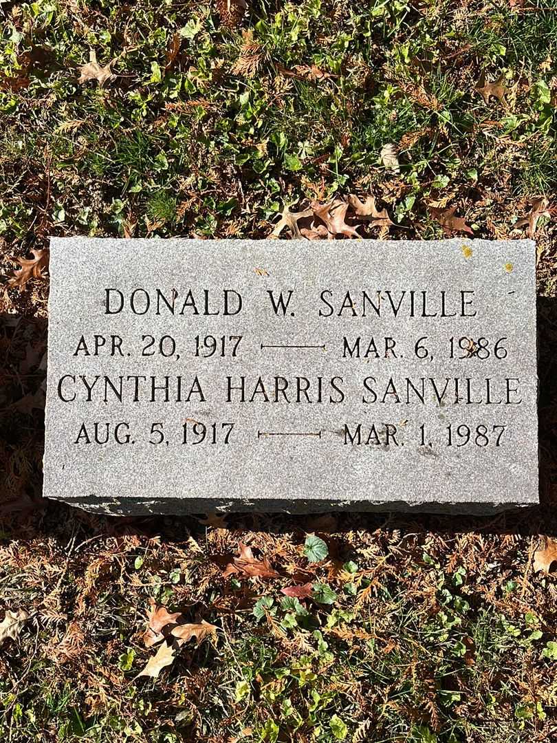 Cynthia Harris Sanville's grave. Photo 3