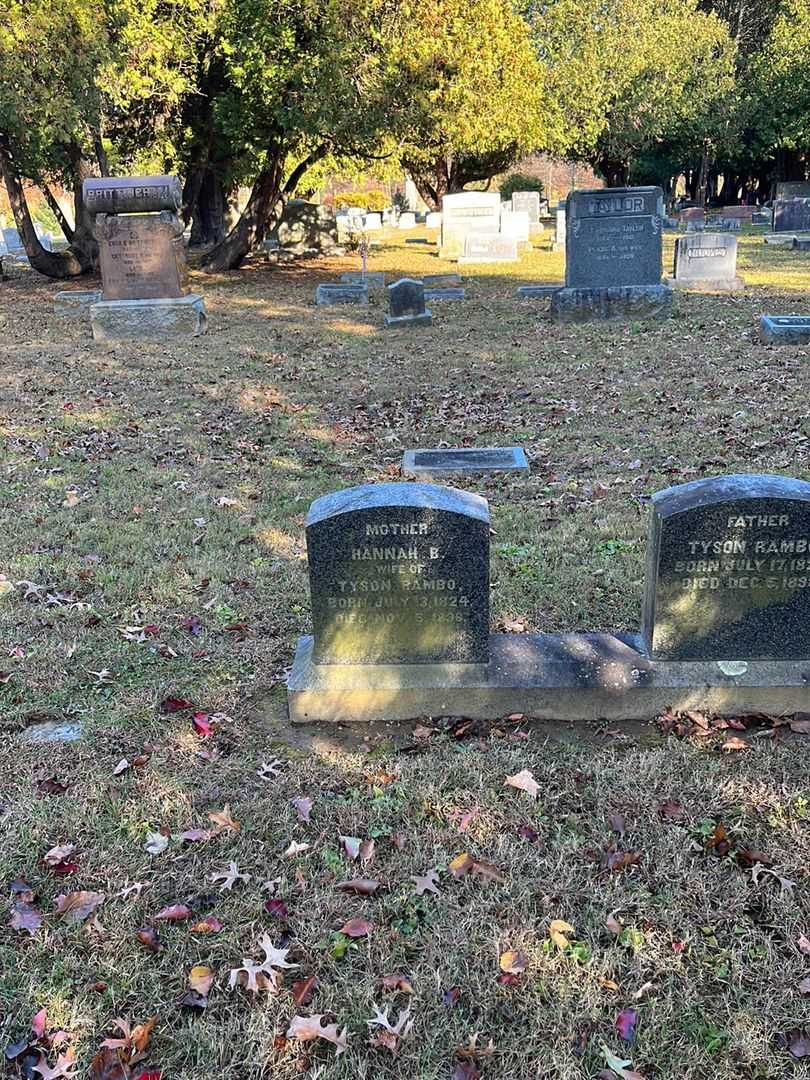 Hannah B. Rambo's grave. Photo 2