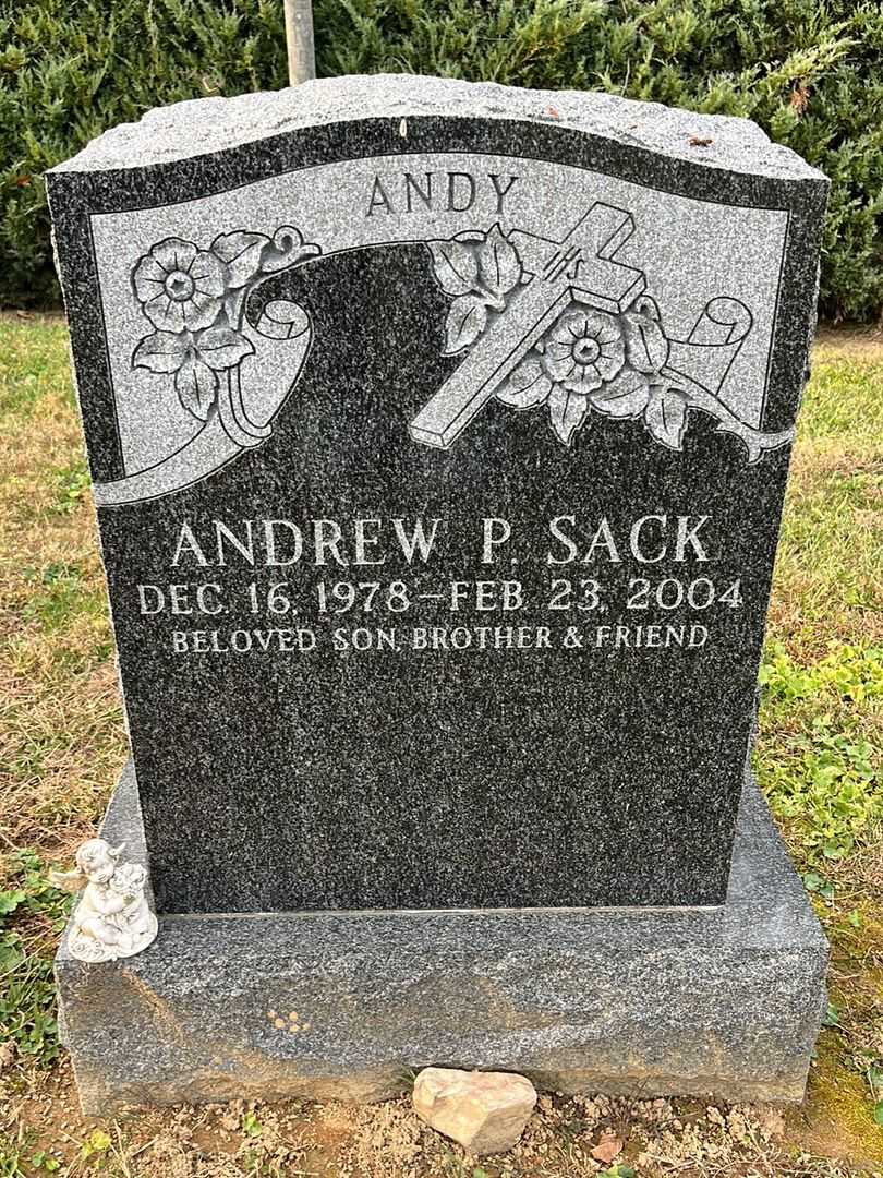 Andrew P. "Andy" Sack's grave. Photo 1