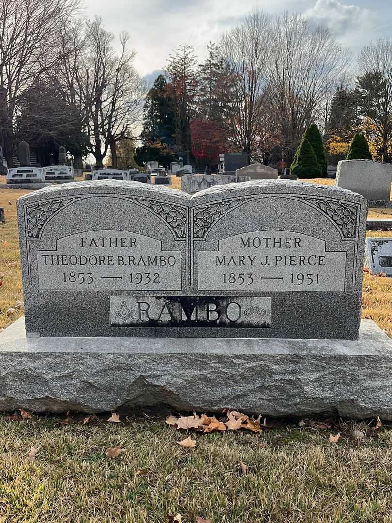 Theodore B. Rambo's grave. Photo 1
