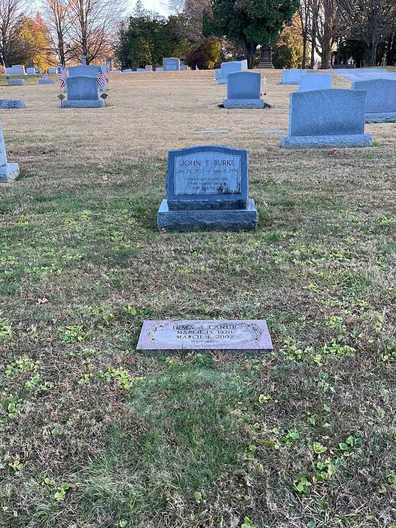 Irma A. Canup's grave. Photo 4