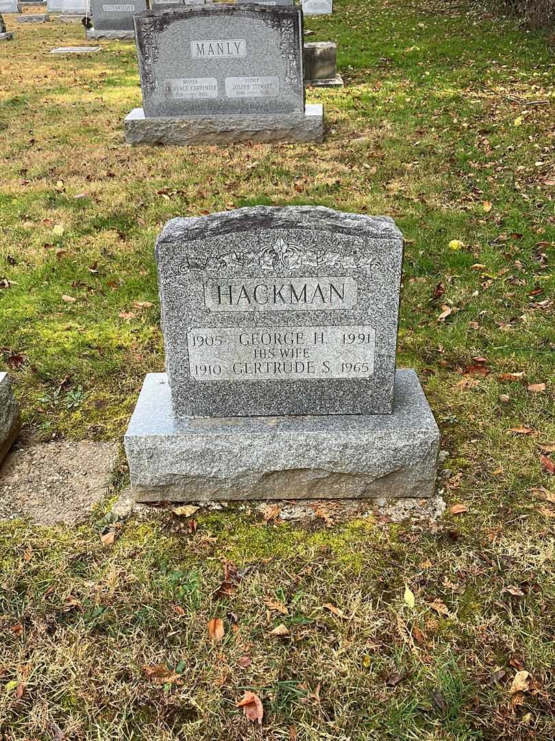 George H. Hackman's grave. Photo 2