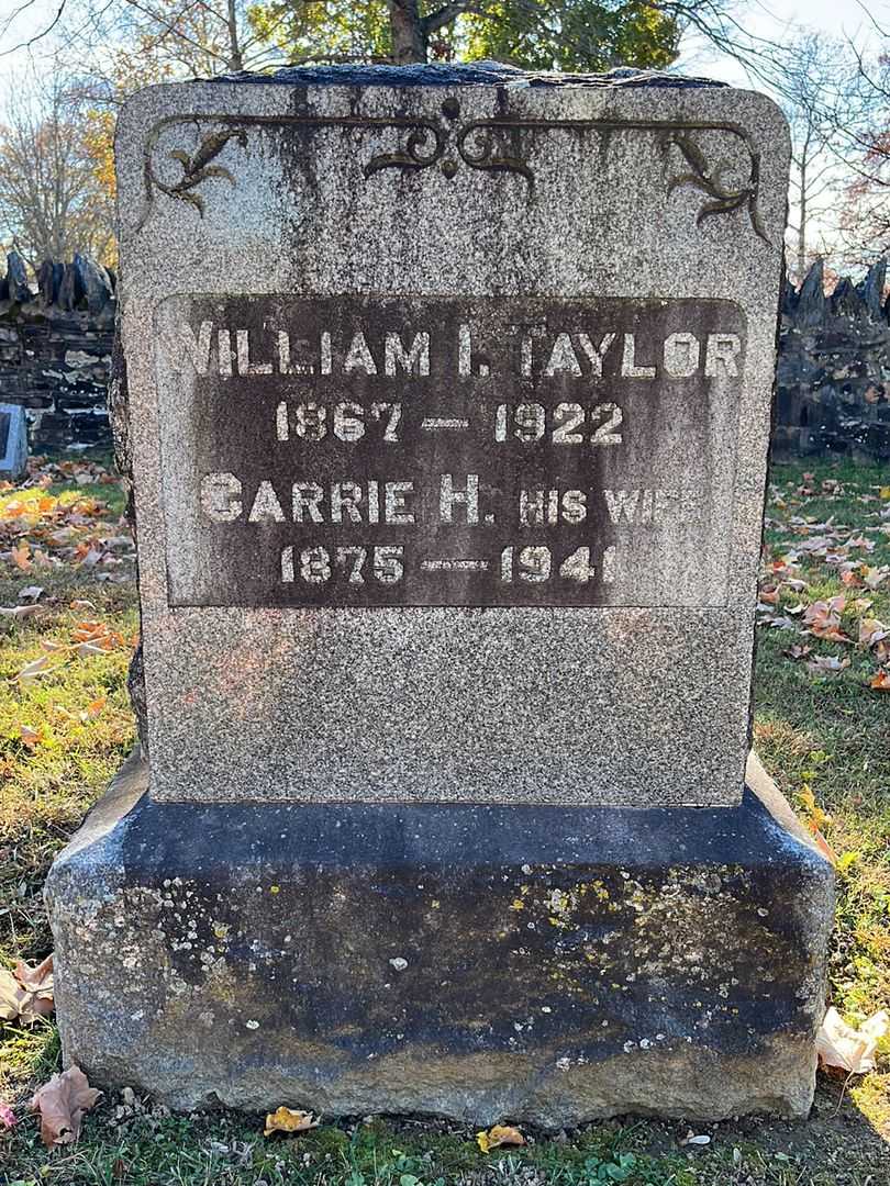 William I. Taylor's grave. Photo 3