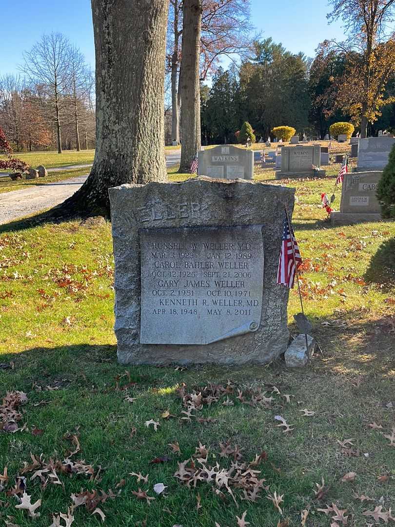 Carol Bahler Weller's grave. Photo 2