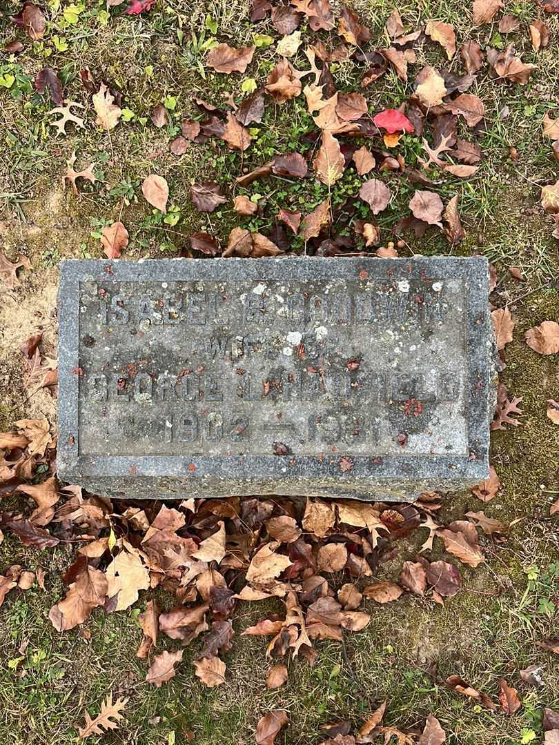 Isabel "B." Goodwin Hadfield's grave. Photo 3