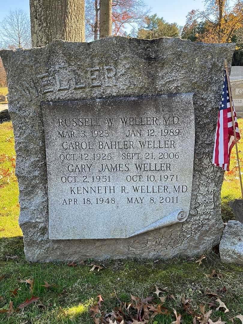 Carol Bahler Weller's grave. Photo 1