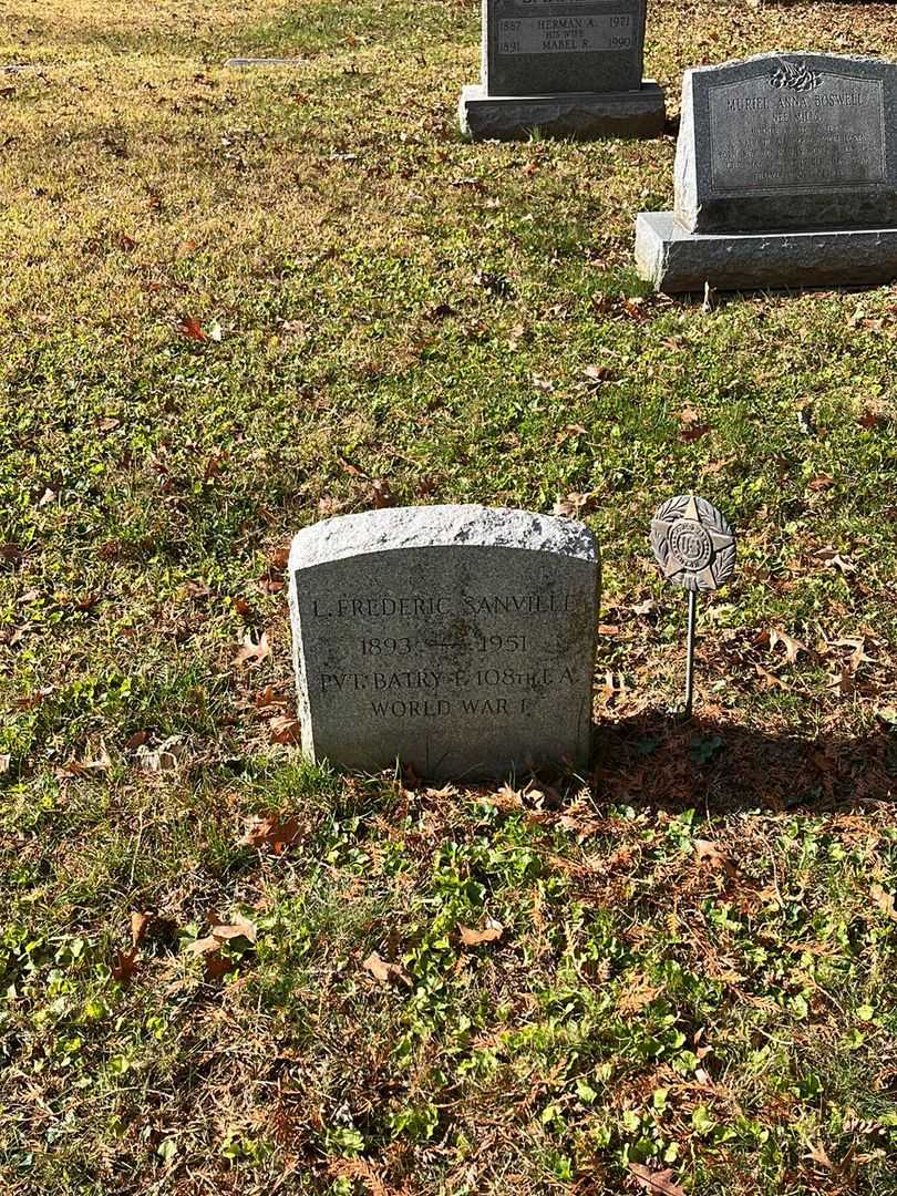 L. Frederic Sanville's grave. Photo 2