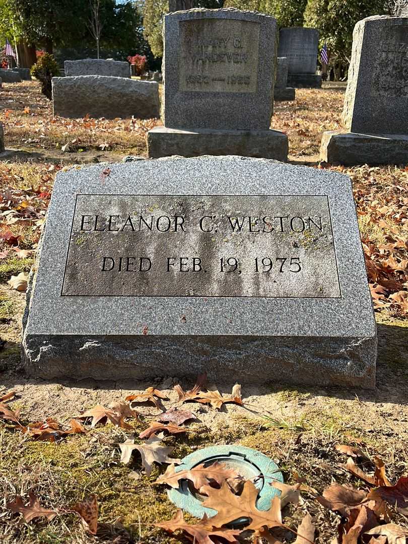 Eleanor Campbell Weston's grave. Photo 3