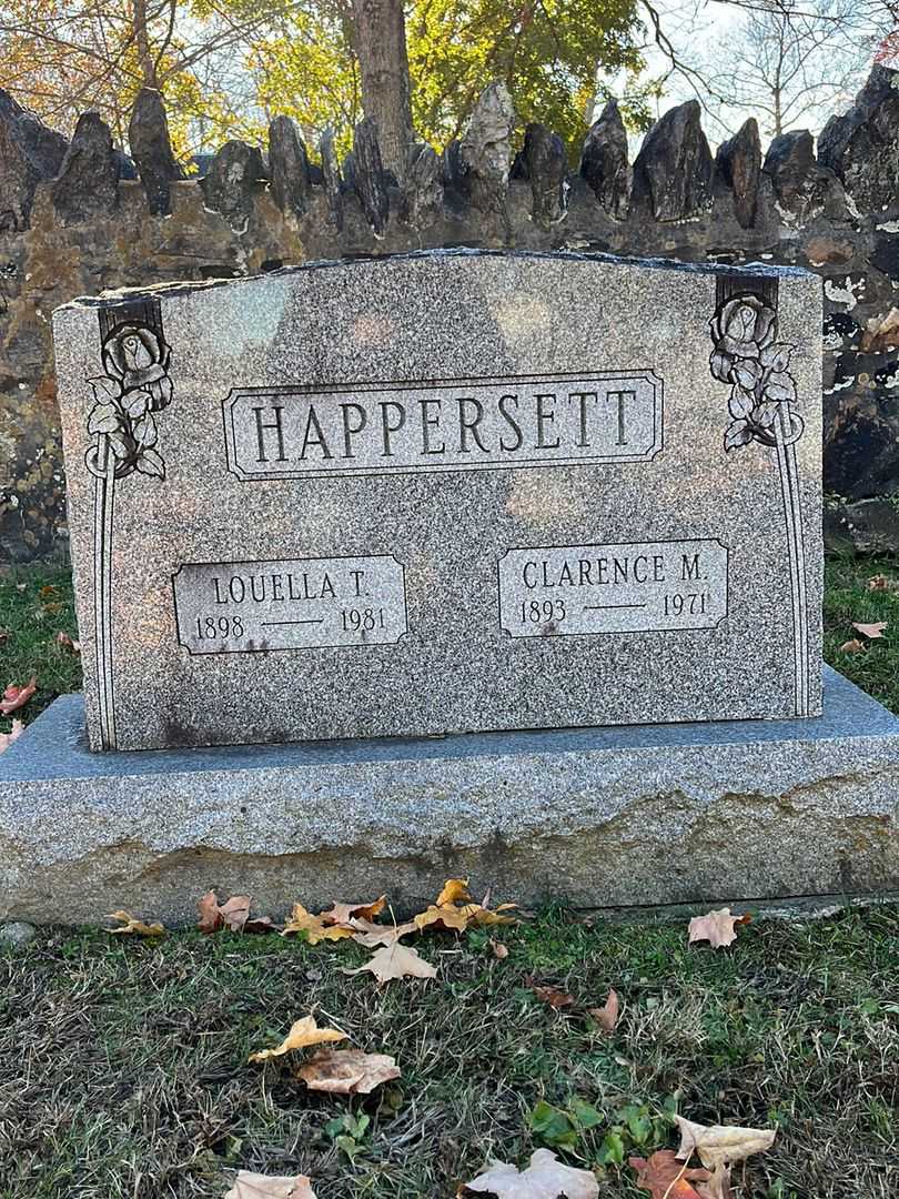 Clarence M. Happersett's grave. Photo 3