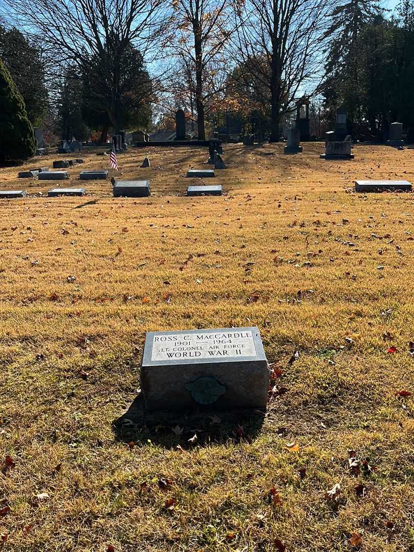 Doctor Ross C. MacCardle's grave. Photo 2