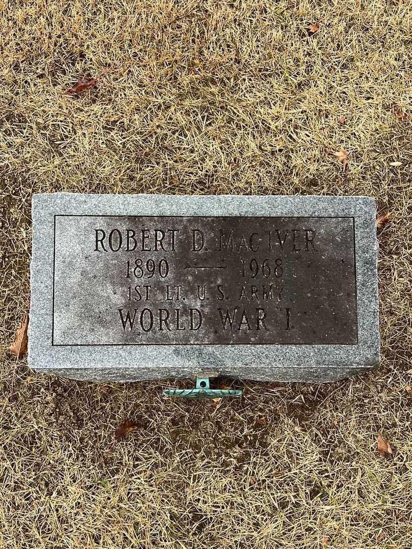 Robert D. MacIver's grave. Photo 1