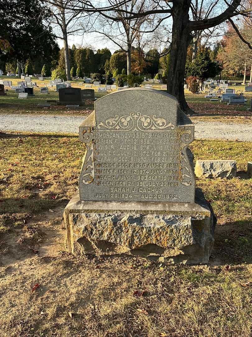 Davis R. Eachus's grave. Photo 2