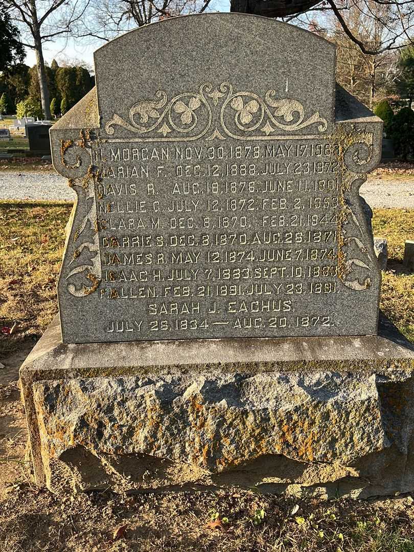 Davis R. Eachus's grave. Photo 3