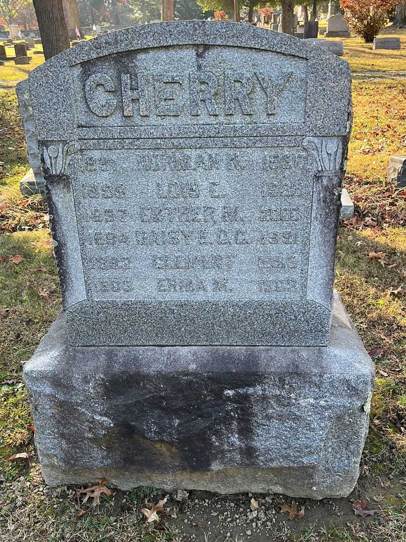 Erma M. Cherry's grave. Photo 3