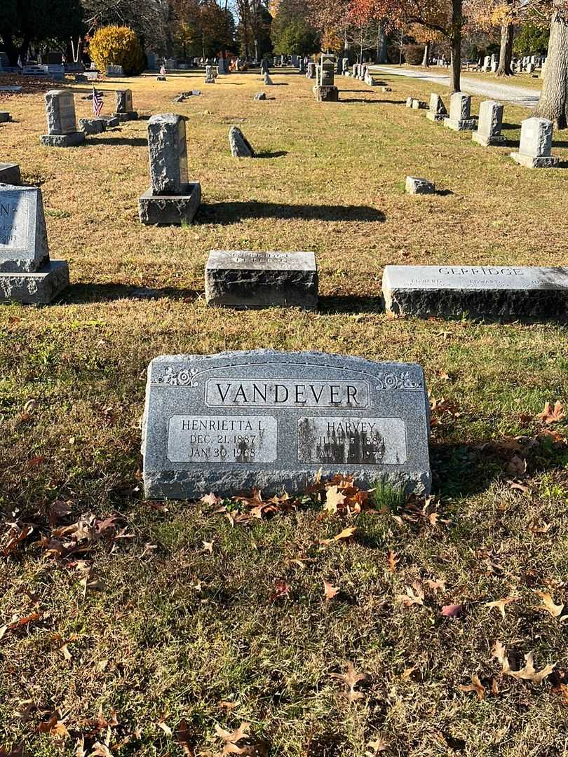 Henrietta L. Vandever's grave. Photo 2