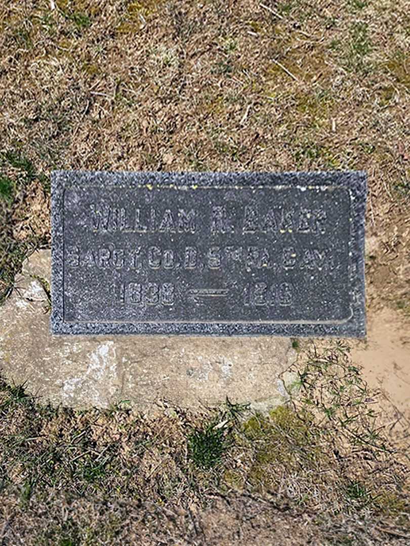 William R. Baker's grave. Photo 3