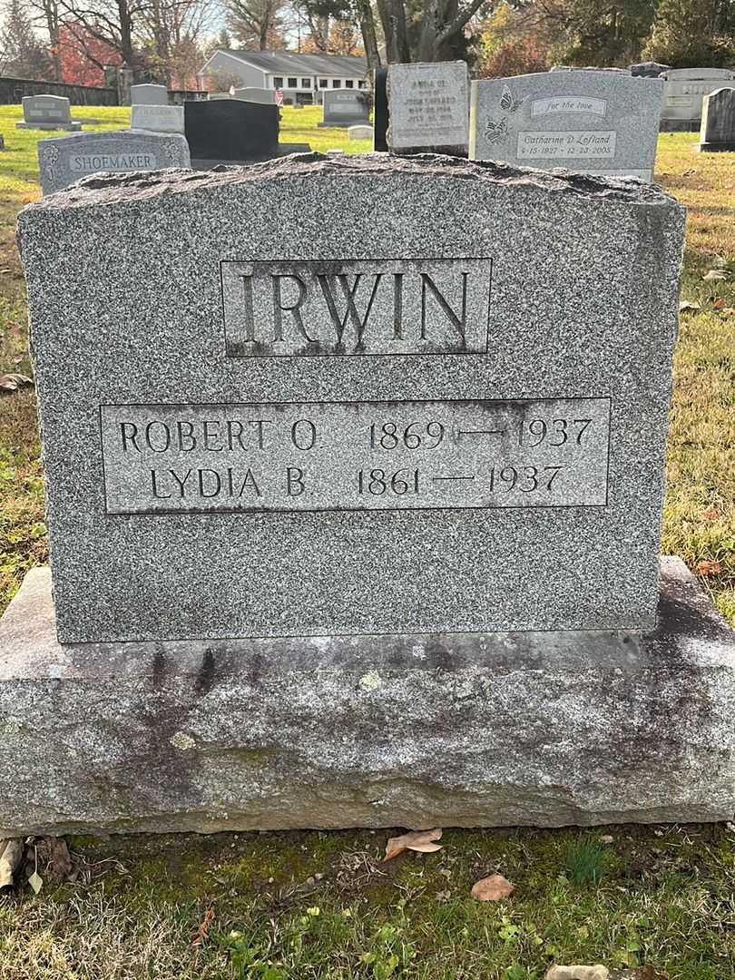 Lydia B. Irwin's grave. Photo 3