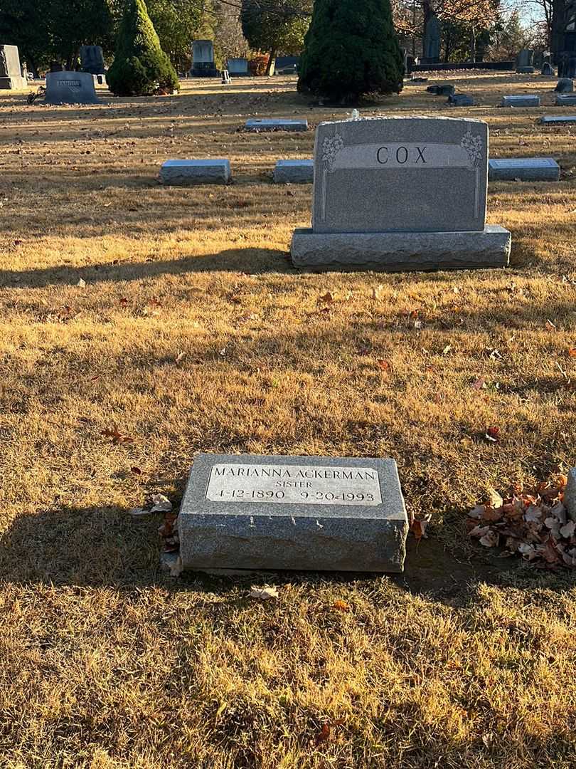 Marianna Ackerman's grave. Photo 2