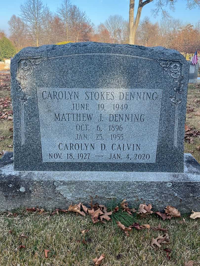 Carolyn D. Calvin's grave. Photo 1