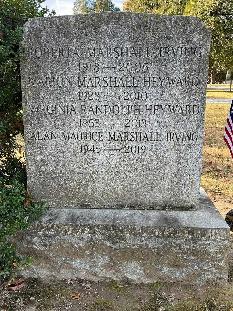 Virginia Randolph Heyward's grave. Photo 3