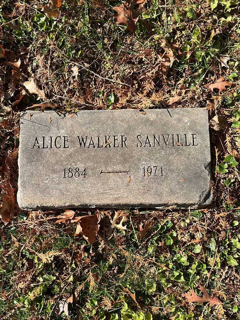 Alice Walker Sanville's grave. Photo 4