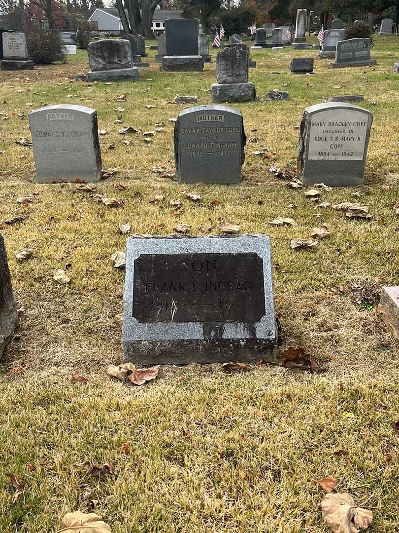 Frank L. Ingram's grave. Photo 2