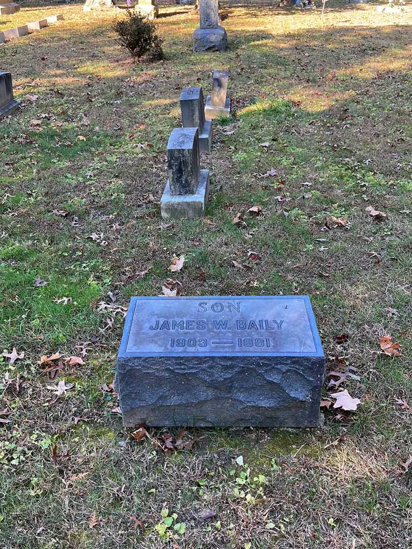 James W. Baily's grave. Photo 2