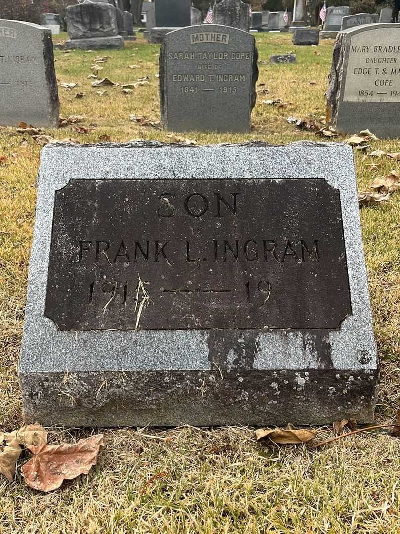 Frank L. Ingram's grave. Photo 3