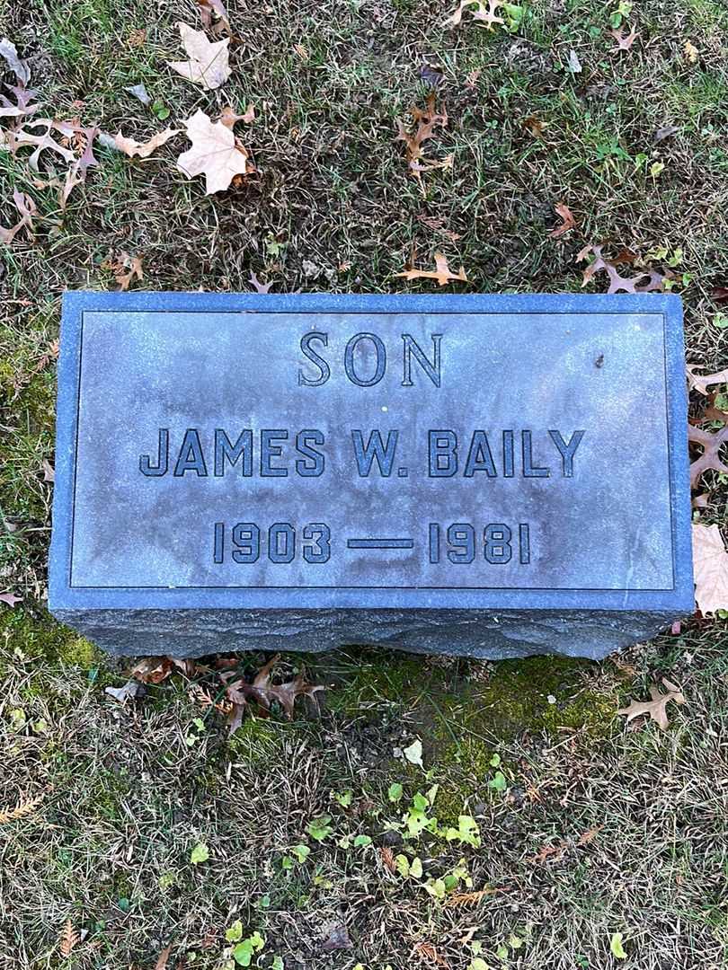 James W. Baily's grave. Photo 3