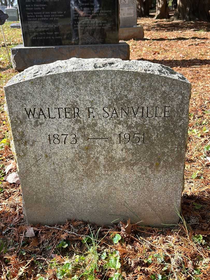 Walter F. Sanville's grave. Photo 3