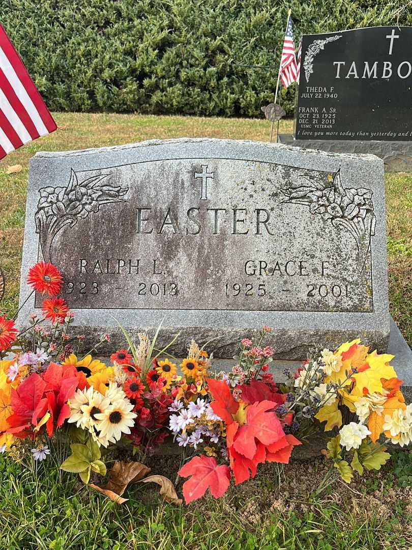 Grace F. Easter's grave. Photo 1