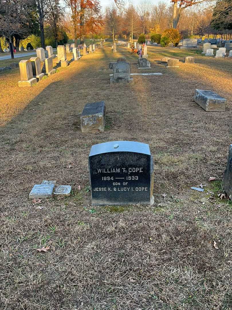 William T. Cope's grave. Photo 2