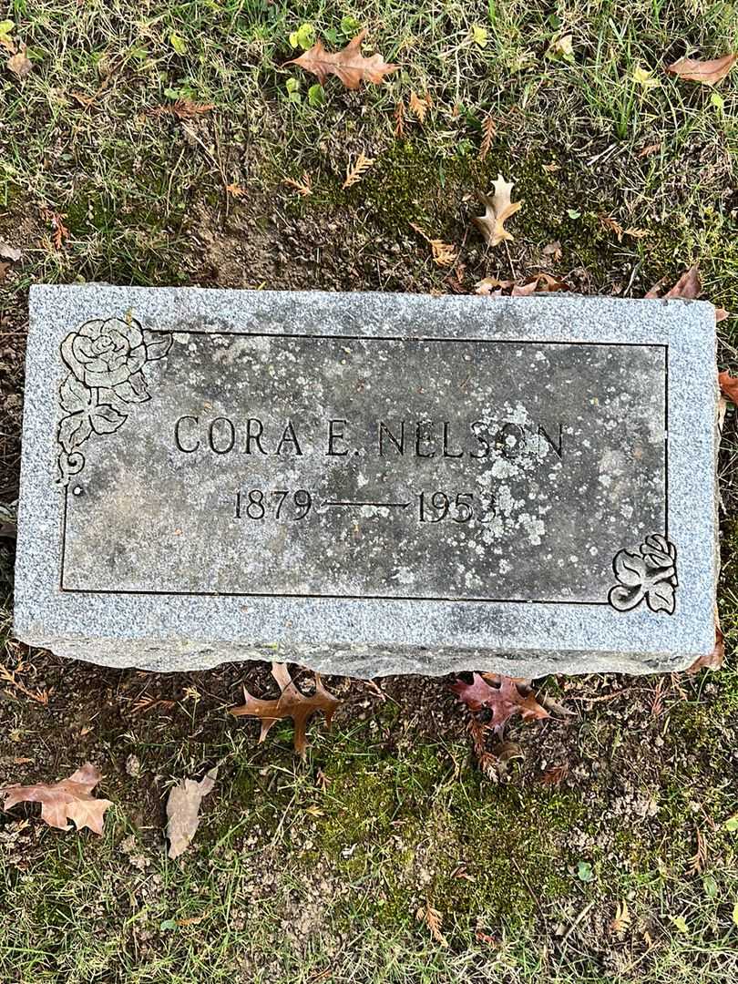 Cora E. Nelson's grave. Photo 1