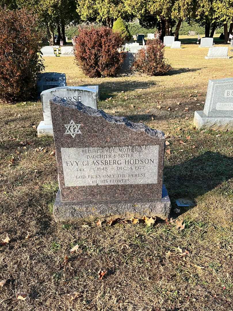 Evelyn "Evy" Glassberg Hodson's grave. Photo 2