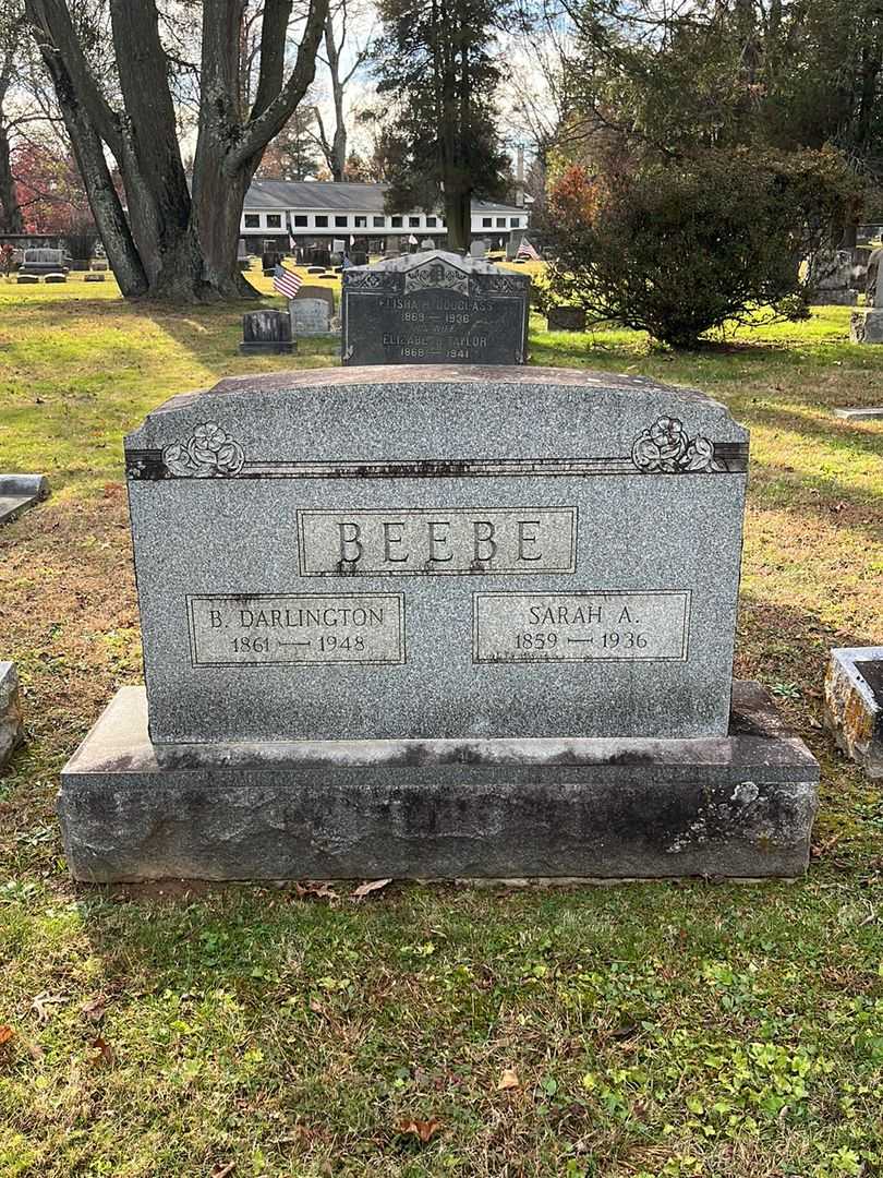 Sarah A. Beebe's grave. Photo 2