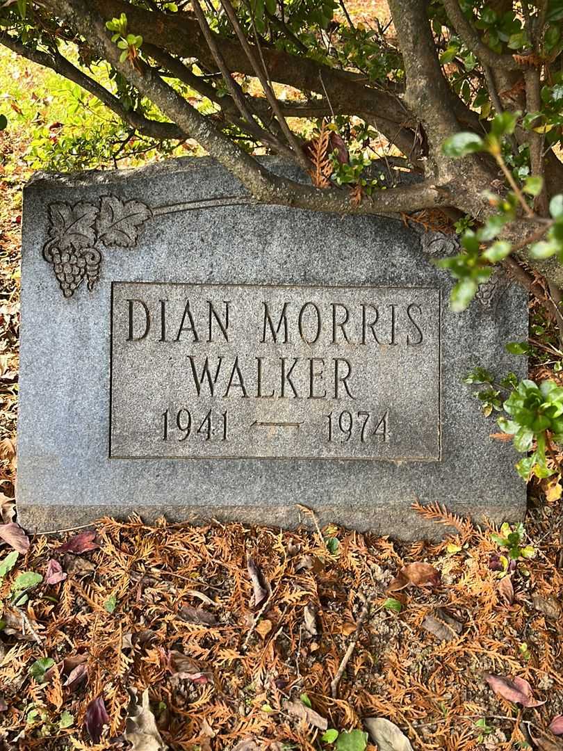 Dian Morris Walker's grave. Photo 1