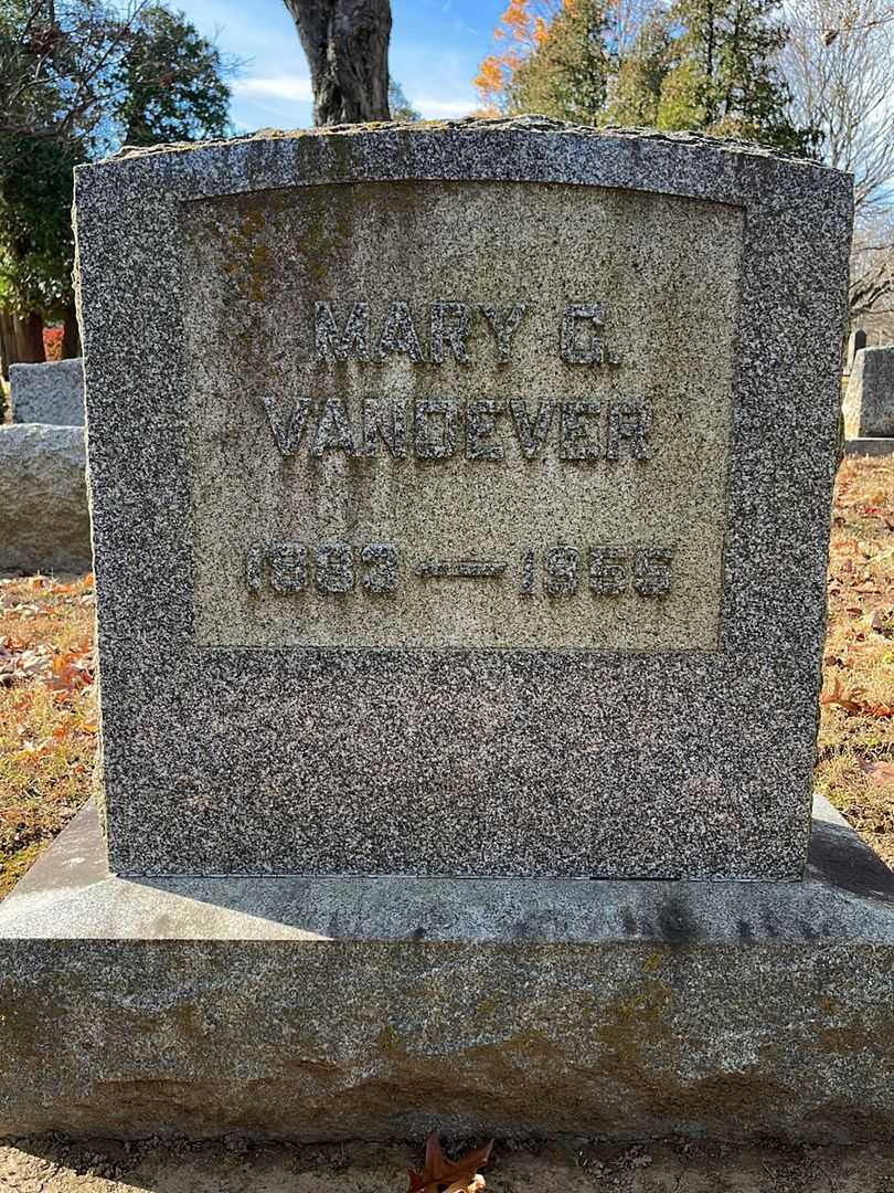 Mary G. Vandever's grave. Photo 3