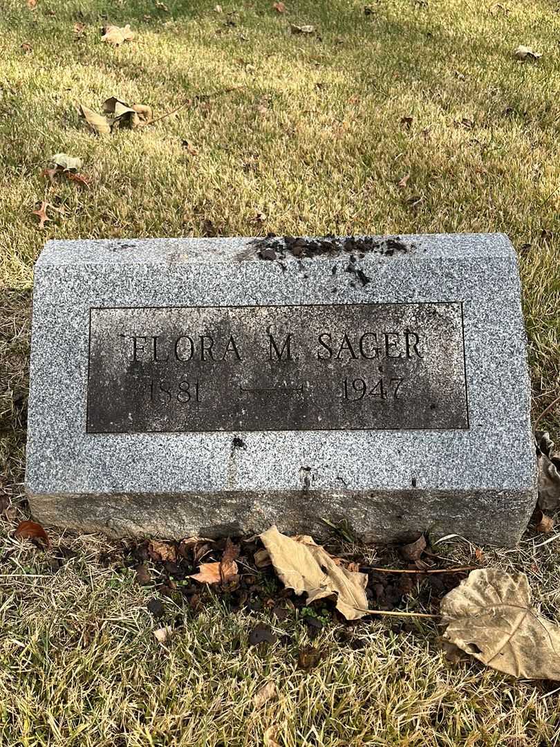 Flora M. Sager's grave. Photo 3