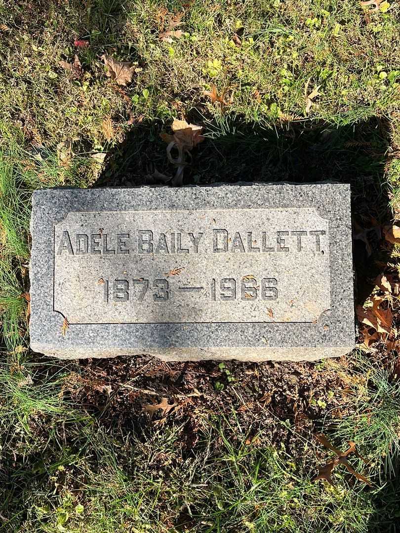 Adele Baily Dallett's grave. Photo 6